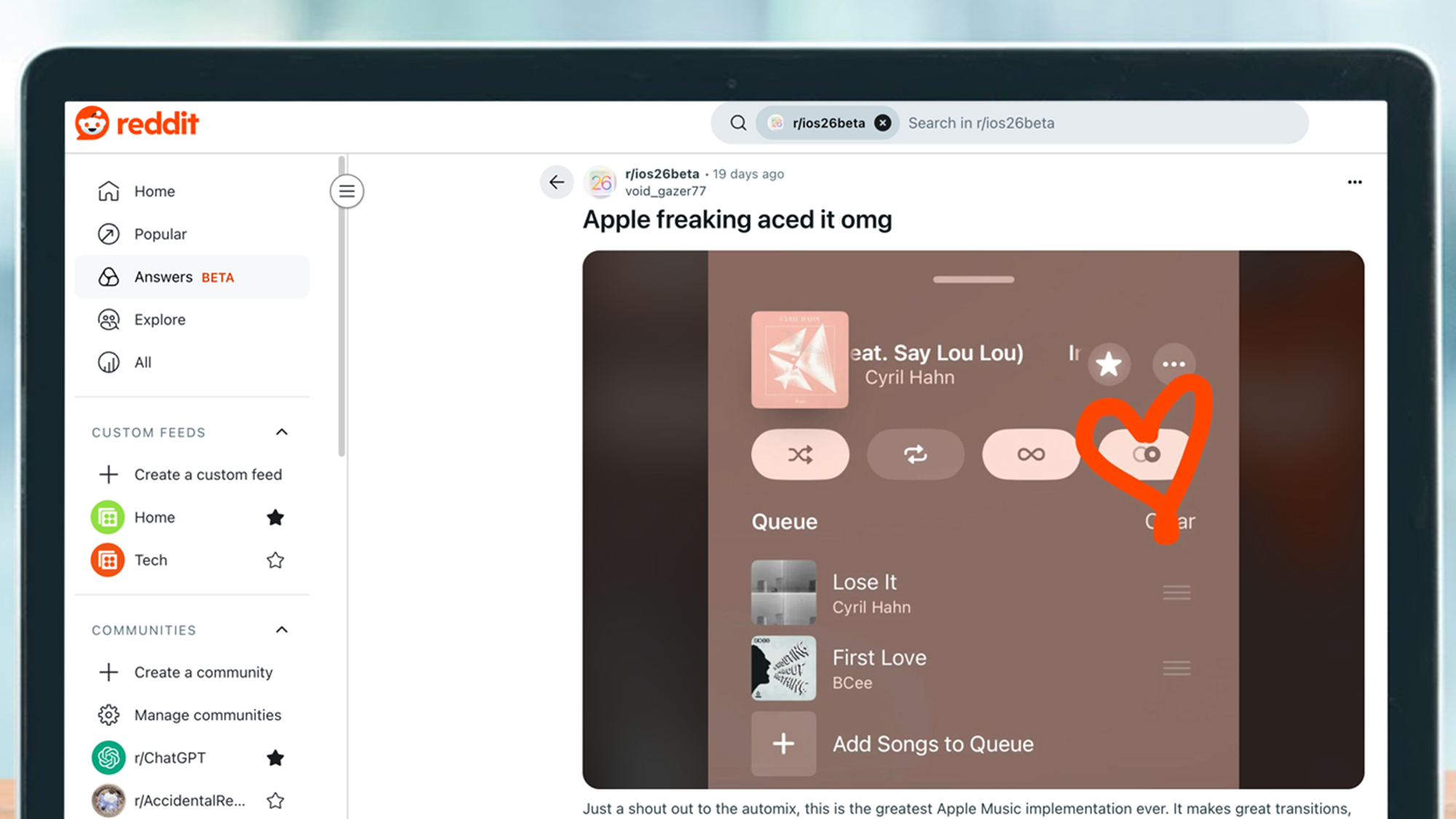 Apple Music fans are obsessed with AutoMix in iOS 26, but one big flaw could be its downfall