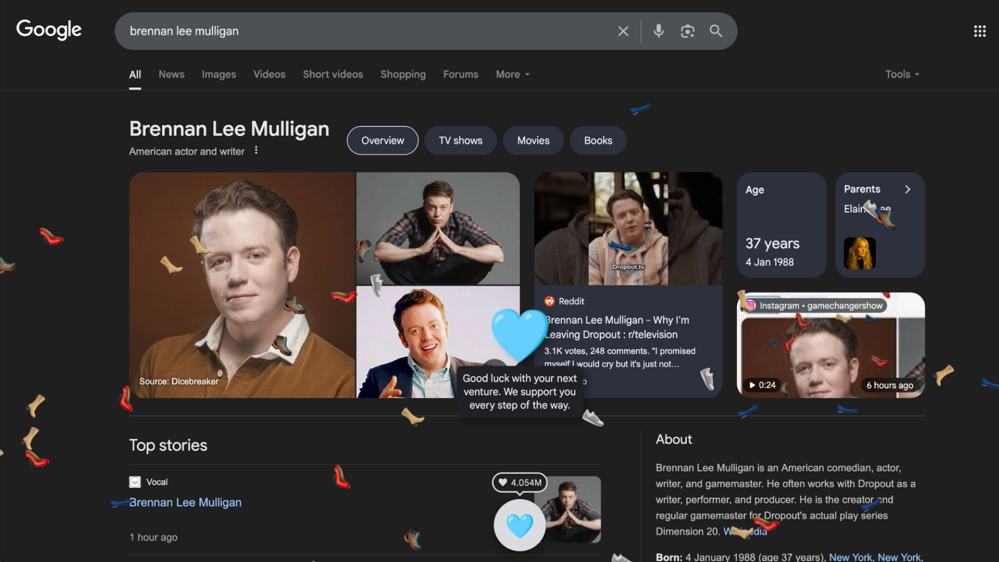 Google’s new ‘Game Changer’ Easter egg farewells Brennan Lee Mulligan