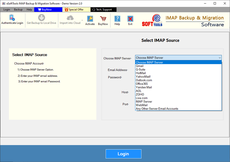Import Emails from Amazon Workmail to Yahoo Mail