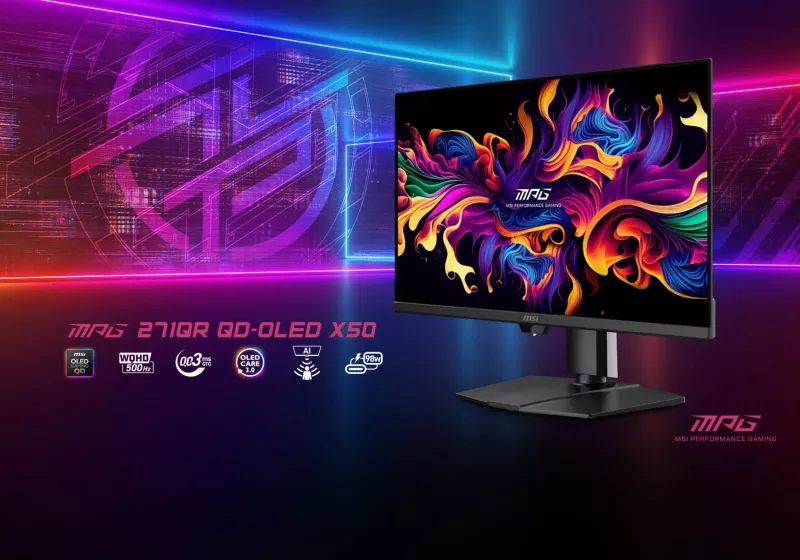 MSI shows off "true AI" MPG 271QR QD-OLED X50 monitor with real-time human ID