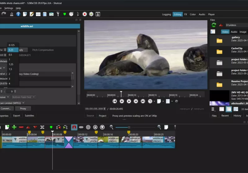 Shotcut is a free and open-source video editor, available for all major platforms