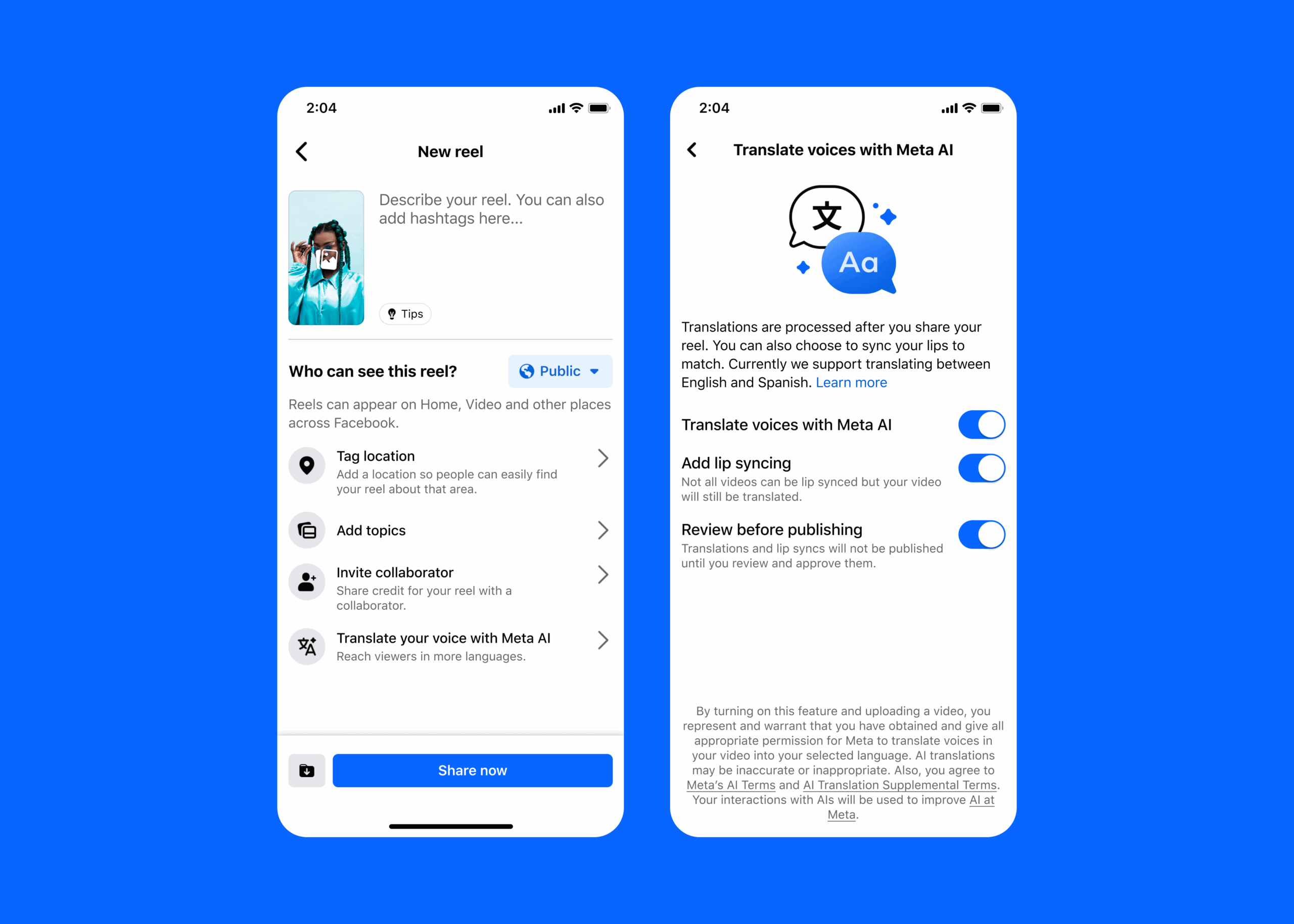 Meta Rolls Out AI Voice Translation For Reels, Mimicking Creators’ Voices Across Languages