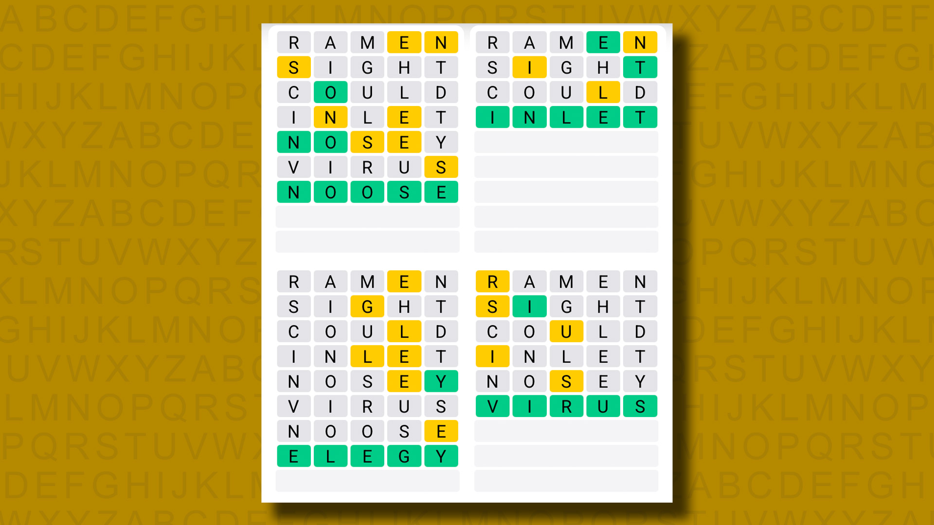 Quordle hints and answers for Saturday, August 9 (game #1293)