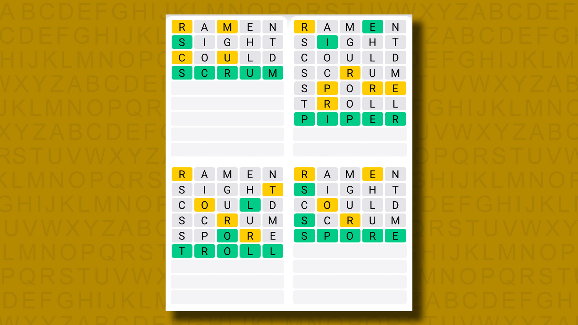 Quordle hints and answers for Sunday, August 10 (game #1294)