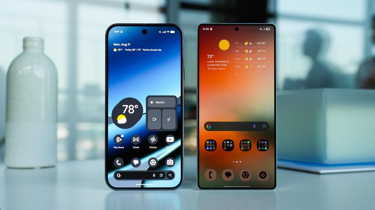 Google Pixel 10 Pro XL vs. Samsung Galaxy S25 Ultra: I tested both flagships, and the winner is not so obvious