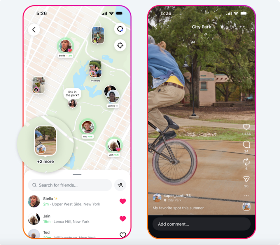 Instagram’s new location sharing feature sure looks a lot like the Snap Map