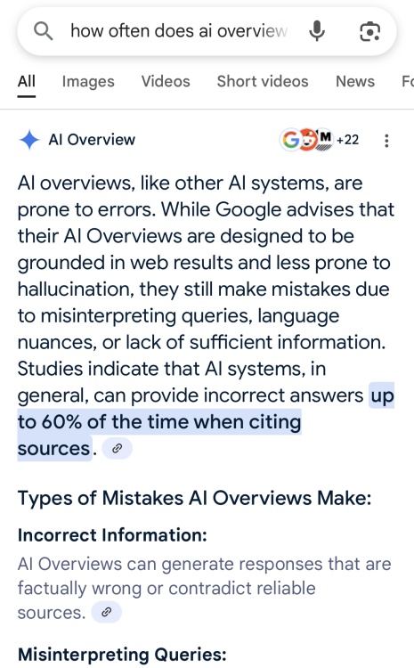 Google AI overviews in 2025: Confidently wrong, impossible to avoid