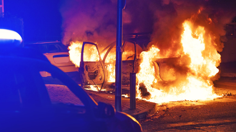 The Hard Battle Firefighters Face Putting Out Electric Vehicle Fires