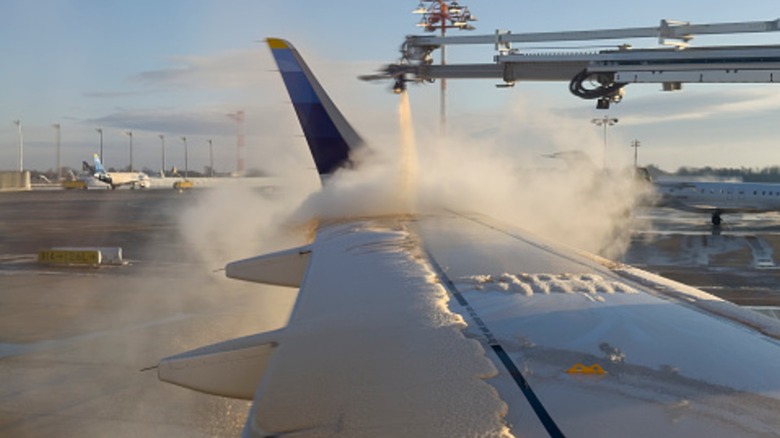 What Is The Orange And Green Stuff They Spray On Planes?